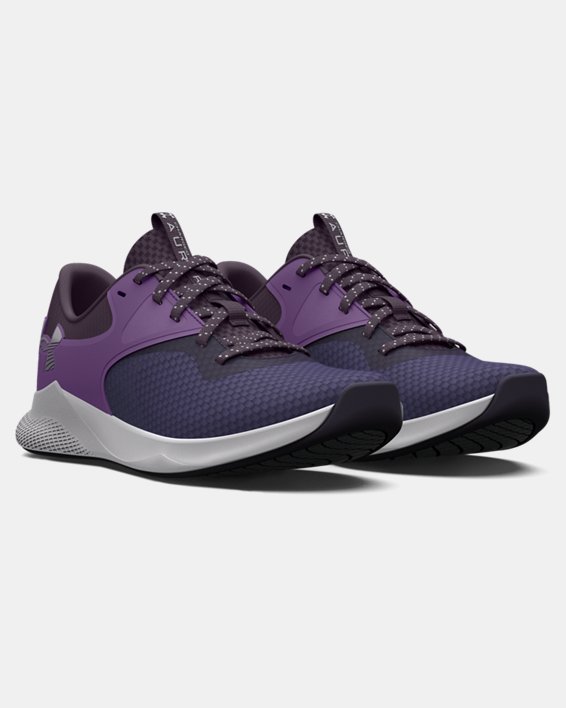 Women's UA Charged Aurora 2 Training Shoes, Purple, pdpMainDesktop image number 3